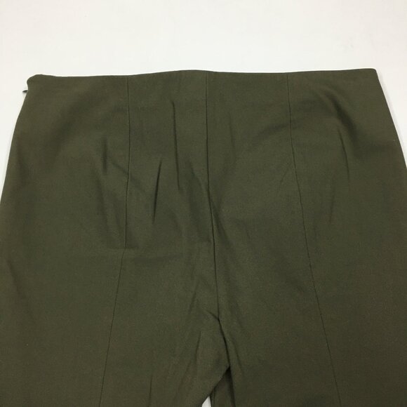 THEORY Green ALETTAH Approach 2 Zip Ankle Crop Dress Pant - Picture 11 of 12